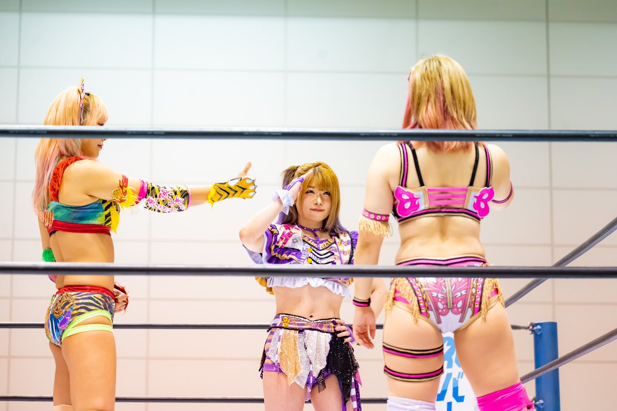 wasaophoto's tweet photo. スターダム　山形
コズミック・エンジェルス④
ぷっぷくぷりん

#スターダム 
#プロレス観戦
#STARDOM
#コズエン 
#中野たむ
#白川未奈
#ウナギ・サヤカ
#今度はタグ反応してほしい https://t.co/p7zj3cFPTE