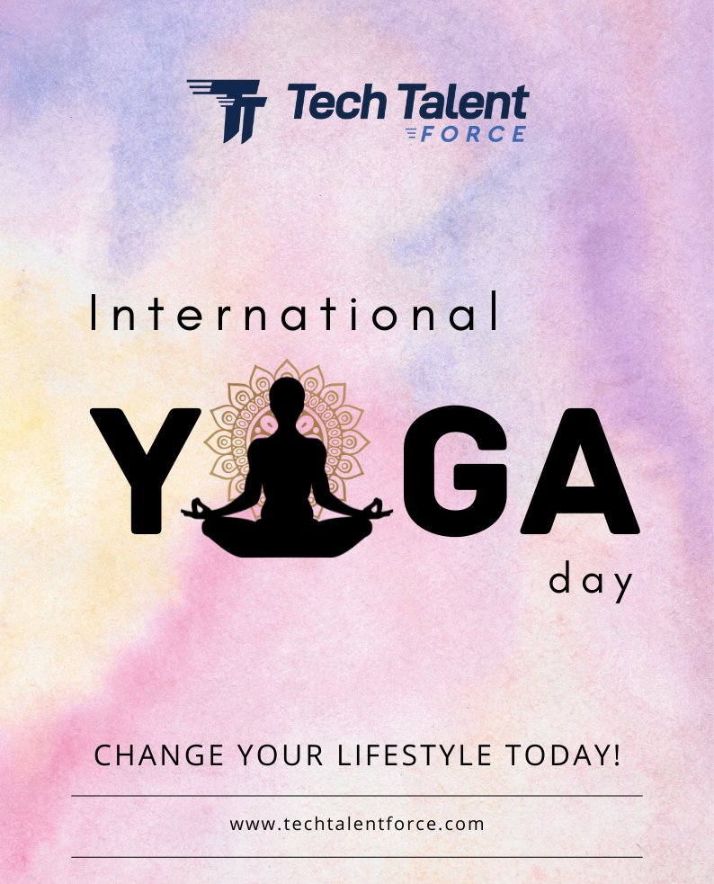 TechTalentForce's tweet image. 𝐓𝐞𝐜𝐡 𝐓𝐚𝐥𝐞𝐧𝐭 𝐅𝐨𝐫𝐜𝐞 wishes you all a Happy International YOGA Day!

Add years to your life by embracing yoga.

#InternationalYogaDay #techtalentforce #yogaday #peace #healthyliving  #webdevelopment #software #scrum #scrumcertifiedteam #agilescrum #agilemethodologies