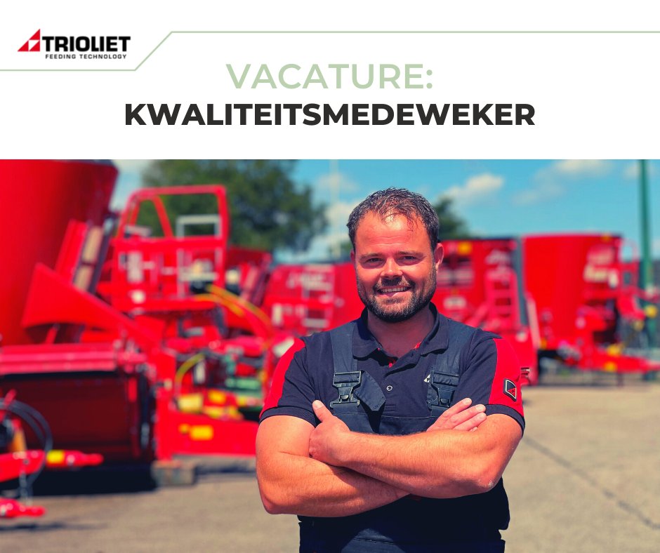 Vacature: Kwaliteitsmedewerker!
Je bent verantwoordelijk, hebt oog voor kwaliteit en  weet met jouw kritische blik alle montagefouten op te sporen. Heb jij o.a. deze eigenschappen om controles uit te voeren bij onze landbouwmachines? Check dan onze vacature op onze website!