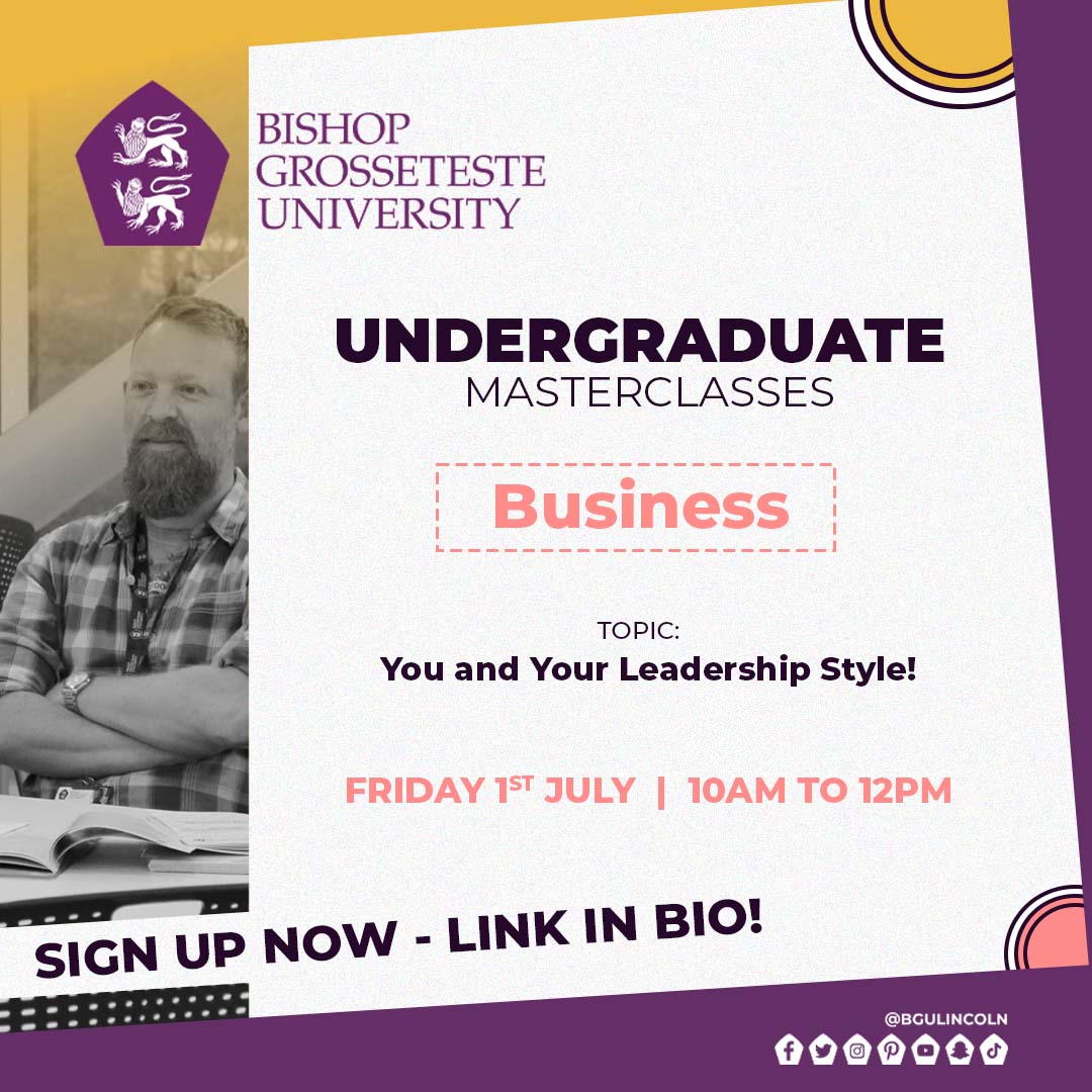 Thinking of going to uni in September? Why not join us for an Undergraduate Masterclass on Friday 1st July! You can sign up here: bishopg.ac.uk/masterclasswee…