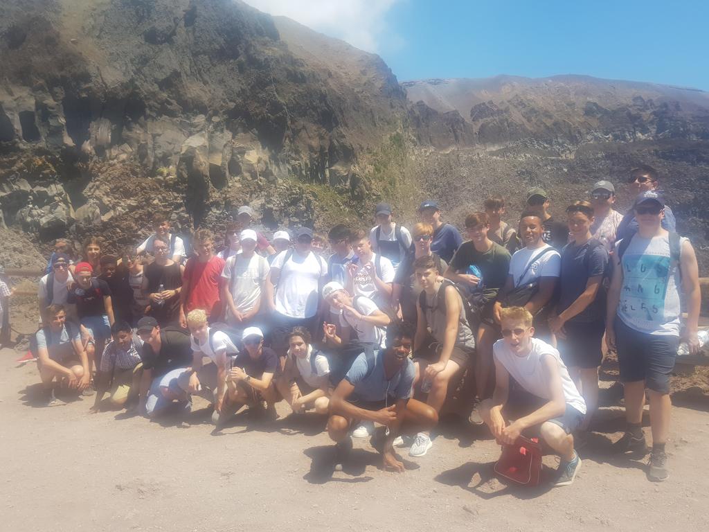 TheHowardTHAT's tweet photo. 2 weeks until 80 Geography students visit Italy! ๐ฎ๐น we last visited in 2018 and can't wait to to show our students around Rome, Pompeii, Vesuvius and the Amalfi Coast again. How will we fit 80 students into our group photos this time? #HowardGeog https://t.co/q6kWi5nDOX