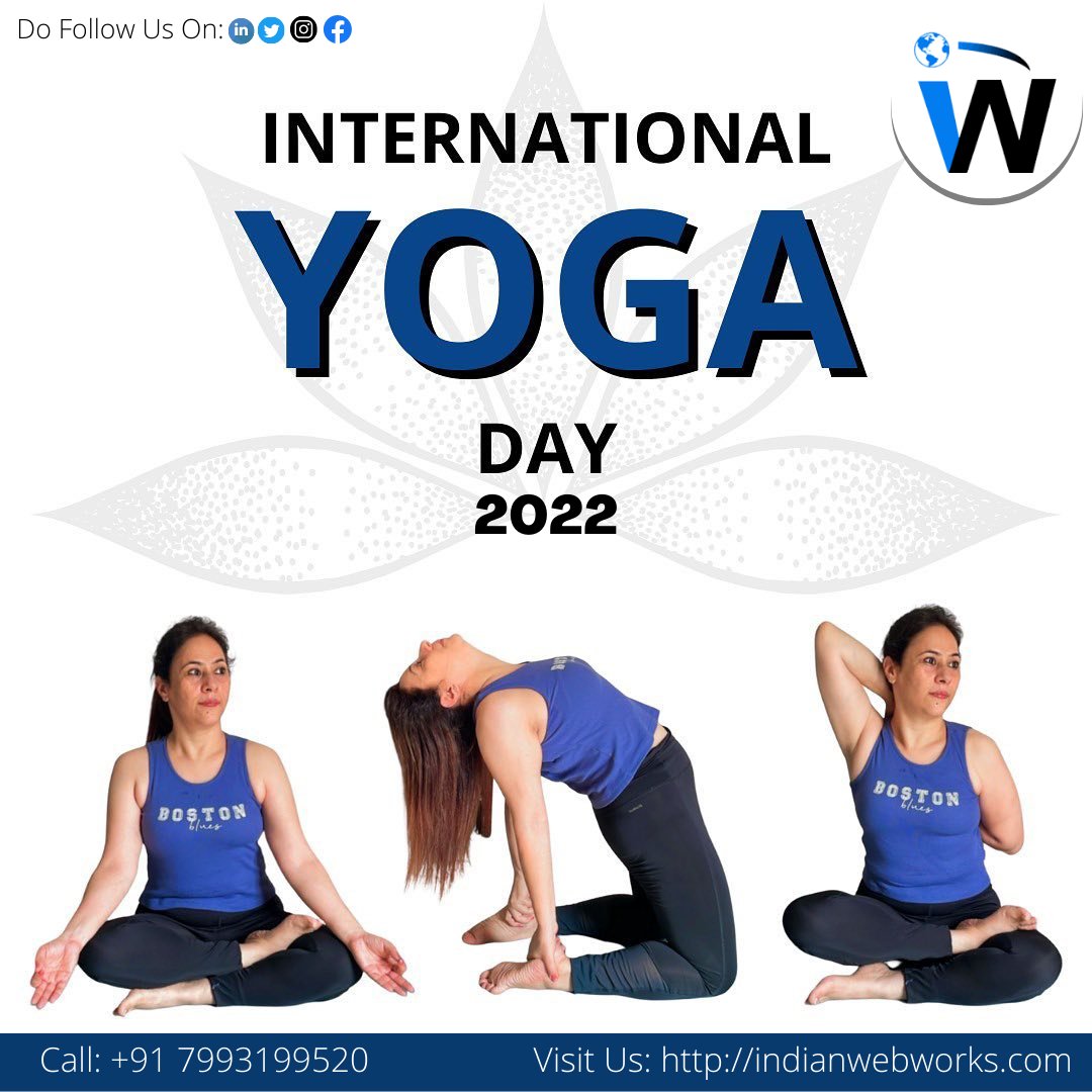 indianwebworks1's tweet photo. Yoga is the gateway to happiness that the body needs in daily life. Wishing you and your family a Happy Yoga Day.

From:
Indian Webworks Team.

#Yogaday #Happyyogaday #Yogaday2022 #Fitness #Health #Happyinternationalyogaday #Indianwebworks https://t.co/6hdVrEncFv