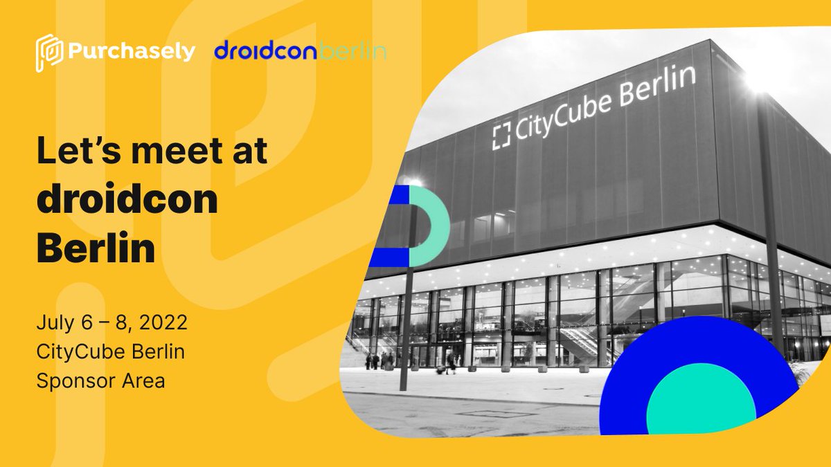PurchaselyCom's tweet photo. 👀 Attention all #Android fans passionate about #PaywallBuilder, #ABTesting, #Growth, #InAppSubscription, #SDK.

You have 2 weeks to 𝙎𝙀𝙏 𝙐𝙋 𝘼 𝙈𝙀𝙀𝙏𝙄𝙉𝙂 with Purchasely at @droidconBerlin 2022! 

https://t.co/JHa7IUerRd

#AndroidDev https://t.co/YHUE06aNWD