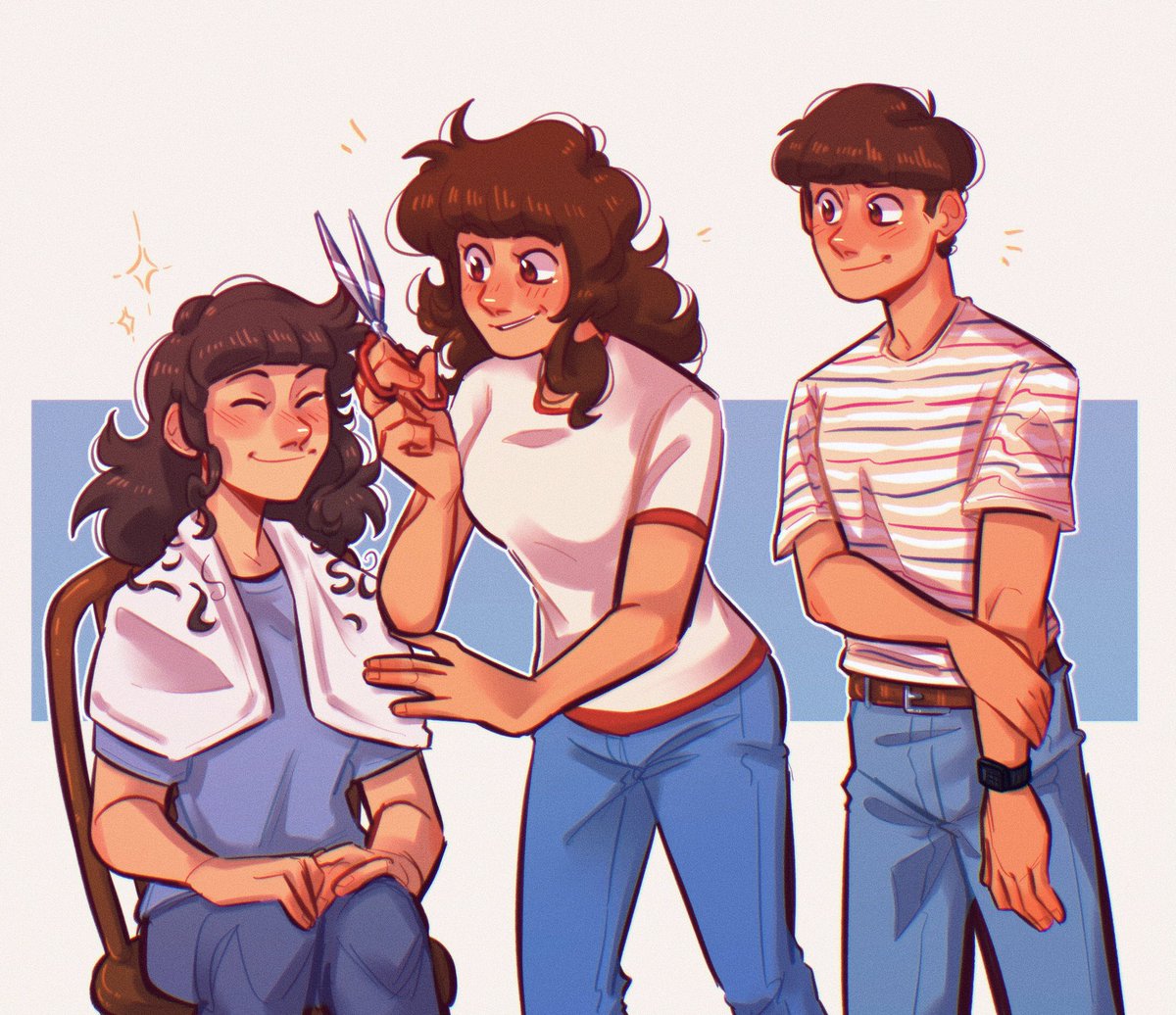 Joyce absolutely cuts all her kids hair 🥹💕

#StrangerThings