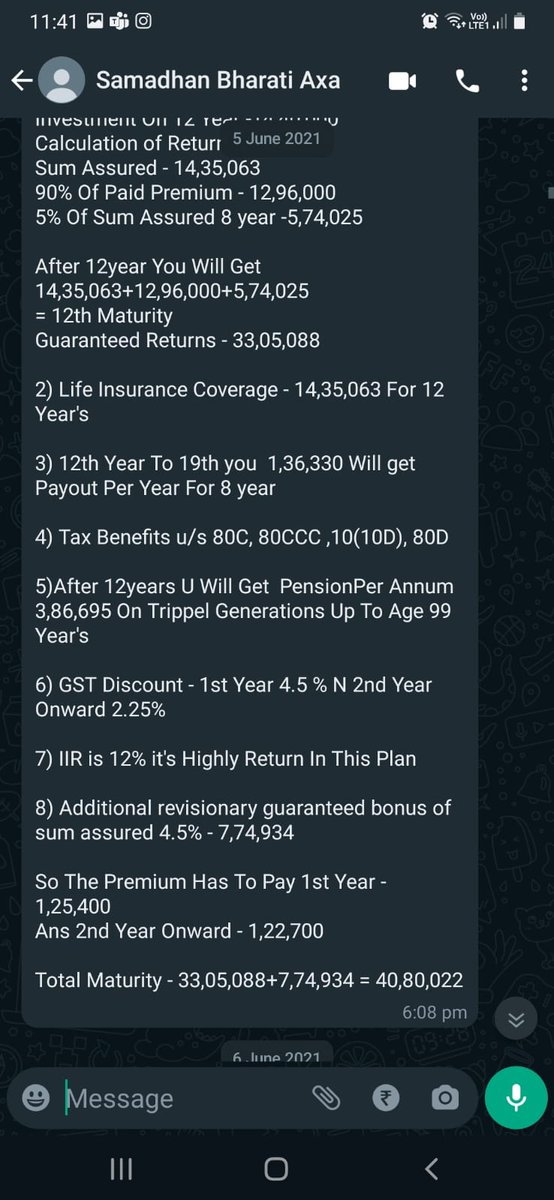 Rohits3009's tweet photo. @bhartiaxalife #fraud #eliteadvantageplan @iiflsecurities IIFL sales person are doing fruad to get the commission. They said that after investing 50k every year for 12 yrs people will get 17lacs in return. But actually I will get only 9-10lacs after 20 yrs. #bhartiaxafraud https://t.co/8C9CeH4IkQ