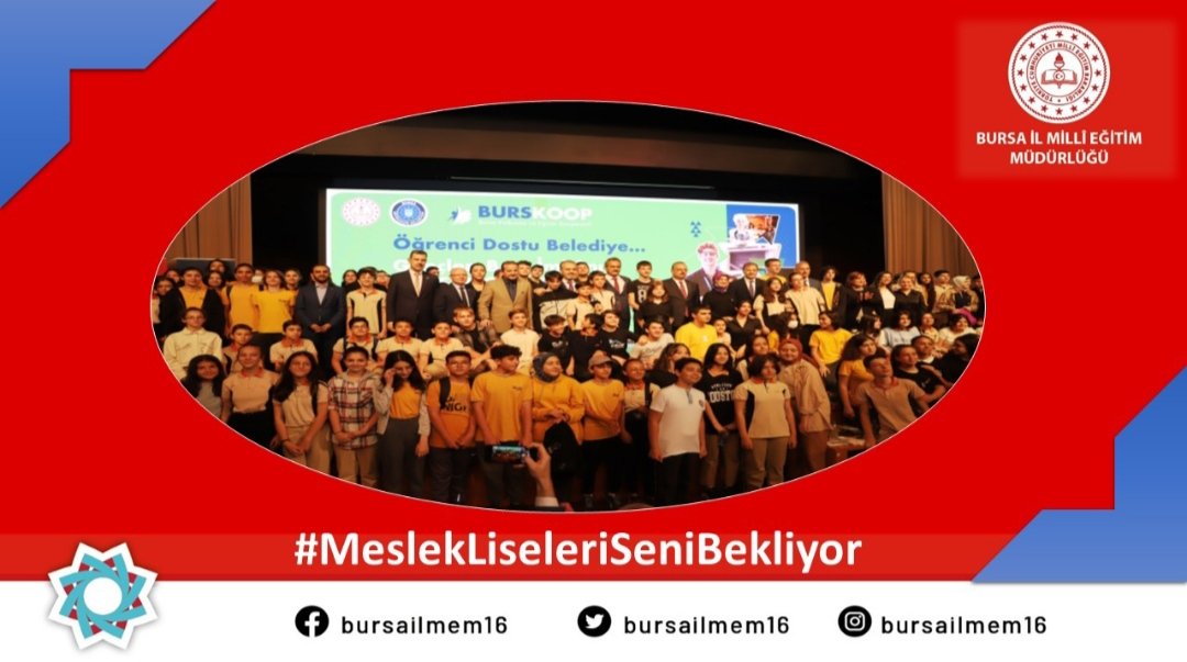 Bursa’da 9️⃣3️⃣ Mesleki ve Teknik Anadolu Lisesi 4️⃣3️⃣ alan ile öğrencilerini bekliyor.
#MeslekLiseleriSeniBekliyor

 <a href="/tcmeb/">Millî Eğitim Bakanlığı</a> <a href="/BursaValiligi/">T.C. Bursa Valiliği</a> @MeslegimHayatim <a href="/nznsener/">Nazan ŞENER</a> <a href="/bursailmem16/">Bursa İl Millî Eğitim Müdürlüğü</a> @serkangur_bursa <a href="/GurhanCokgezer/">Gürhan Çokgezer</a>