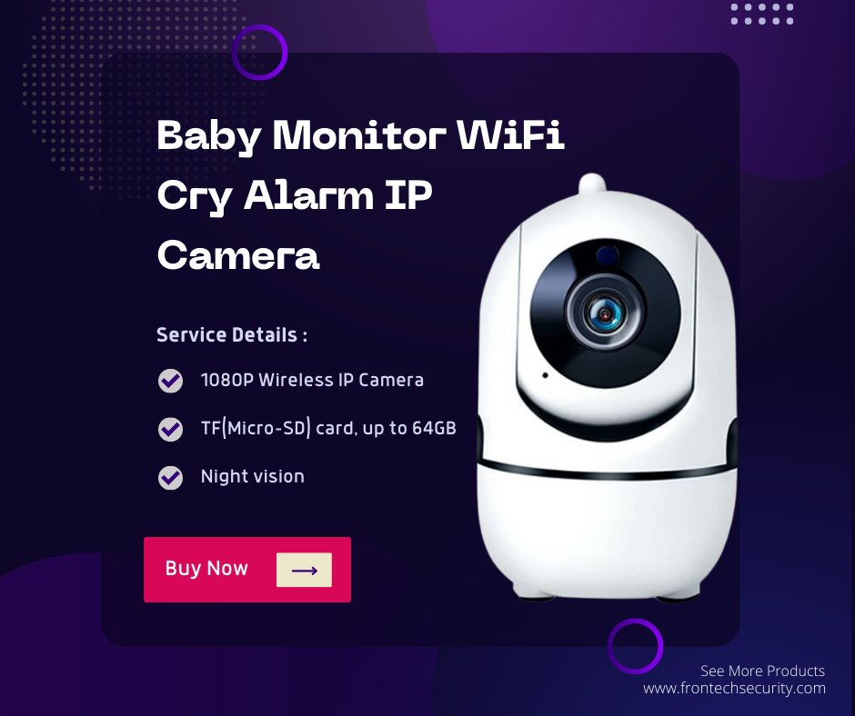 FrontechSecuri1's tweet photo. Baby Monitor WiFi Cry Alarm IP Camera WiFi Video Nanny Cam Baby Camera Night Vision Wireless Video Surveillance CCTV Camera 2MP Visit our website &amp; check out now!- https://t.co/H6r23nCpzg
#babymoniter #babymonitor #babymonitorshelf #BabyMonitors #nannycam #nannycams #ipcamera https://t.co/Hl1TmvmEO2