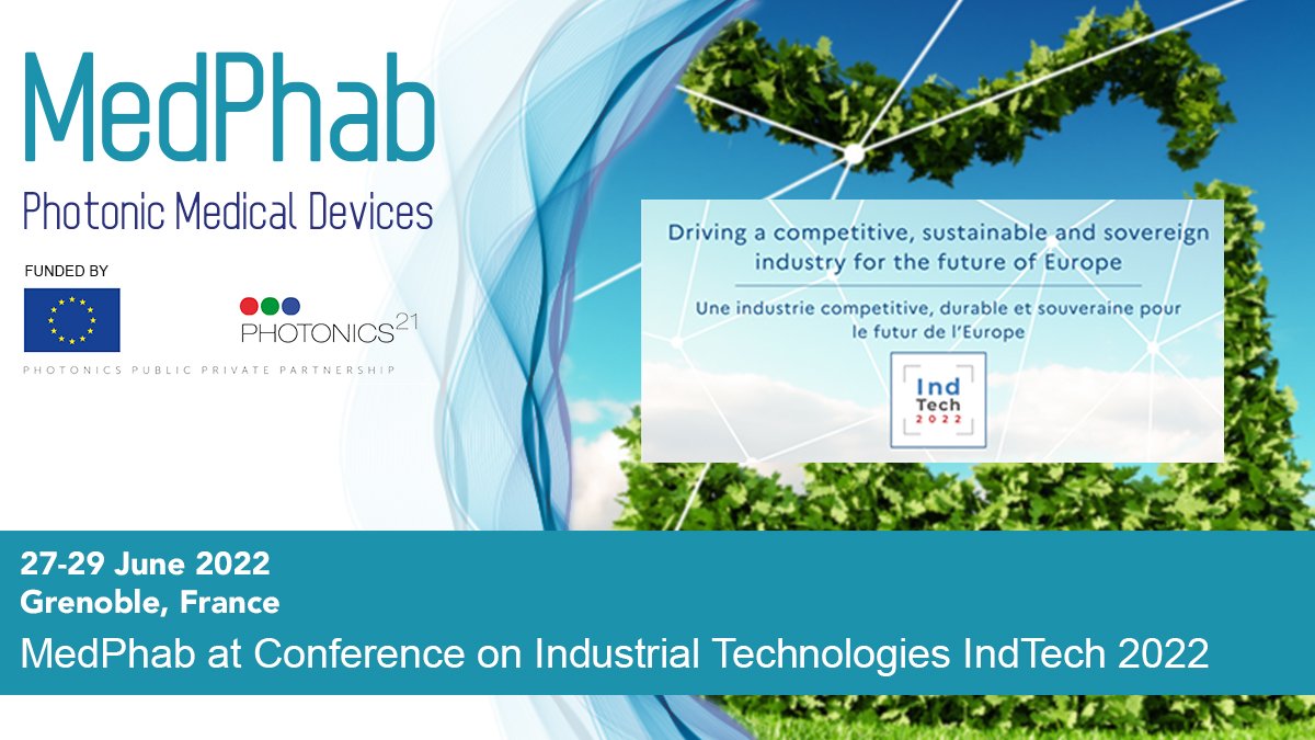 MedPhab's tweet photo. 🎯MedPhab will be exhibiting at @IndTech2022

Join us to explore the role of MedPhab in the next generation of photonics-based #medicaldevices.

📝More information &amp; registration at https://t.co/6o0Zxo9Bk4

@Photonics21 #photonics @PhotonicsEU https://t.co/p8OGr48zCw