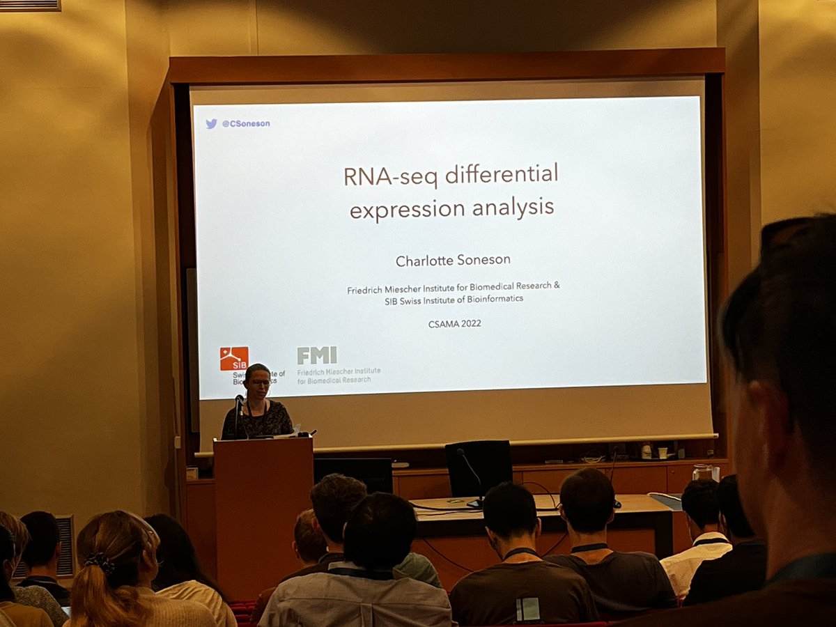 jo_rainer's tweet photo. Charlotte @CSoneson on differential expression analysis of RNA-seq data at #CSAMA2022 https://t.co/cqBnnBfg34
