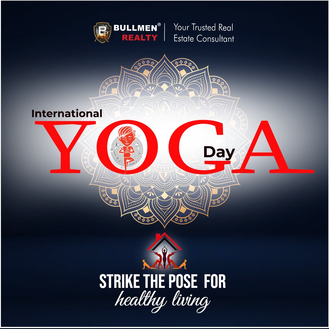 Yoga is like music. The rhythm of the body, the melody of the mind, and the harmony of the soul create the symphony of life. 
Bullmen Realty wishes you a very Happy International Yoga Day!

#yoga #fitness #meditation #yogapractice  #bullmen #bullmentality  #realestate