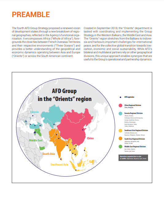 AFD_en's tweet photo. In the “#Orients” region, stretching from the Balkans to Indonesia, we support #lowcarbon and resilient development trajectories that respond to the social demands for an improved quality of life, as well as synergies btw #SDGs.
Our 2021-2025 strategy ➡️https://t.co/BCdtA6hgFF https://t.co/QFV5B48PBP