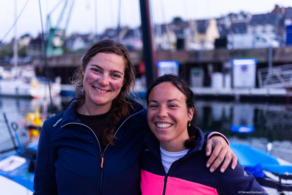 OJUBAN's tweet photo. Ce week-end, après 5 jours et 20h en mer, Marie Gendron et Marine Legrendre ont terminé 10e, dans la catégorie prototype, de la 36e #MiniFastnet à #Douarnenez ⛵️

168 skippers engagés au total, dont 21 femmes. 

1ère course à bord de son nouveau bateau : bravo @MarieMini930 👏 https://t.co/PrKQSFDKD4