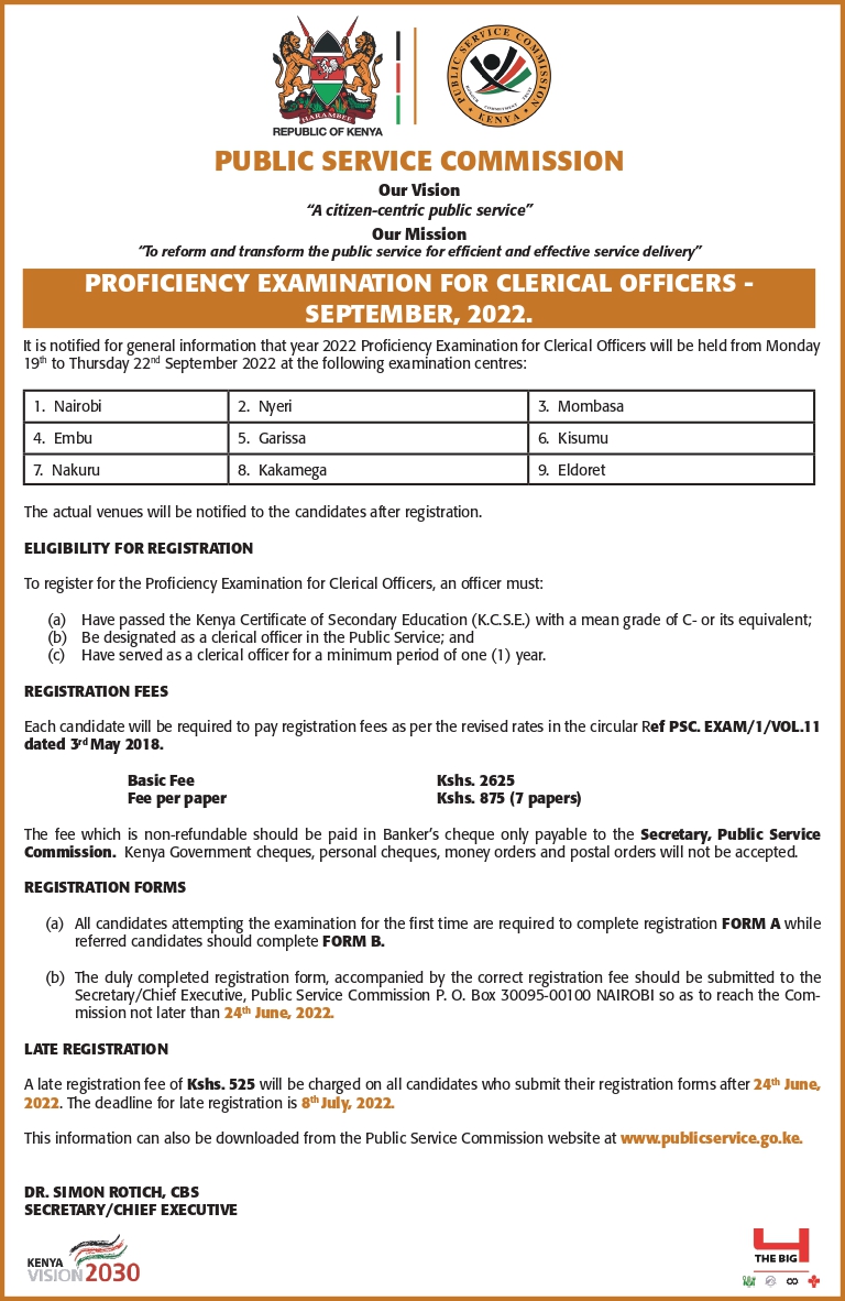 Public Service Commission (PSC) on Twitter "!!! NOTICE!!! Proficiency