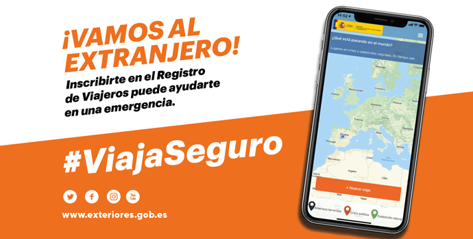 EmbEspAustria's tweet photo. Siempre #ViajaSeguro ✈️ Antes de ir al extranjero:
🔹Consulta las recomendaciones de viaje 👉 https://t.co/SUI3VAhk9w  
🔸Inscríbete en el registro de viajeros 👉 https://t.co/SUI3VAhk9w 
Seguir estos sencillos pasos puede ayudarte ante una emergencia🆘
@MAECgob https://t.co/78N5aPgQeJ