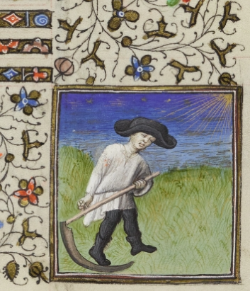 TrinCollLibCam's tweet photo. Marking #SummerSolstice2022 with these charming illustrations for June from some of our medieval Books of Hours ☀️🦀🌻 Read more about the books (B.11.31, B.11.22) and view them online here: https://t.co/LwH9EVcNlE #WrenDigitalLibrary https://t.co/slLlM7Fy0L