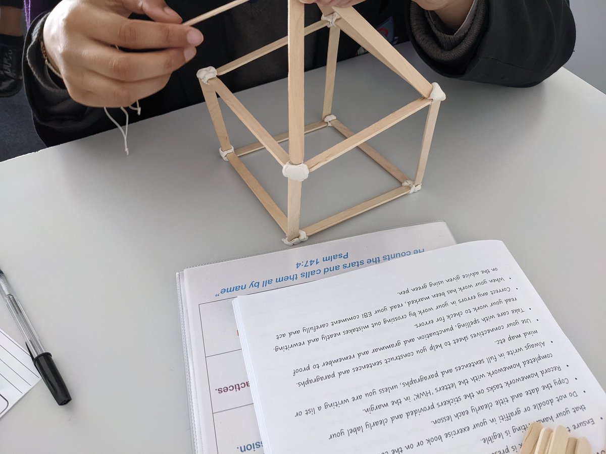 Year 10 #GcseRE learnt about #Sukkot yesterday. They spent half of the lesson building their own #Sukkah 
#ReligiousEducation #NewmanRC #VocationNotOccupation