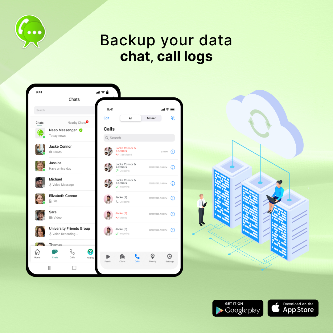 neeopal's tweet image. Data is always important to users. Protect your data with the Neeo Data Backup feature.
You can back up your chats and call logs.

 #neeo #neeopal #apps #messenger #calls #videocalls #audiocalls #application #translator #nearby #social #communication #translation