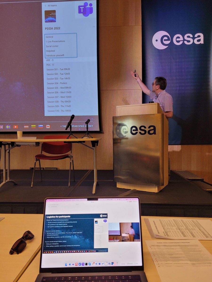 msbentley's tweet photo. .@carviset kicking off #PSIDA2022 for 3 days of planetary informatics discussion - in person and online https://t.co/3i8McLUkLX