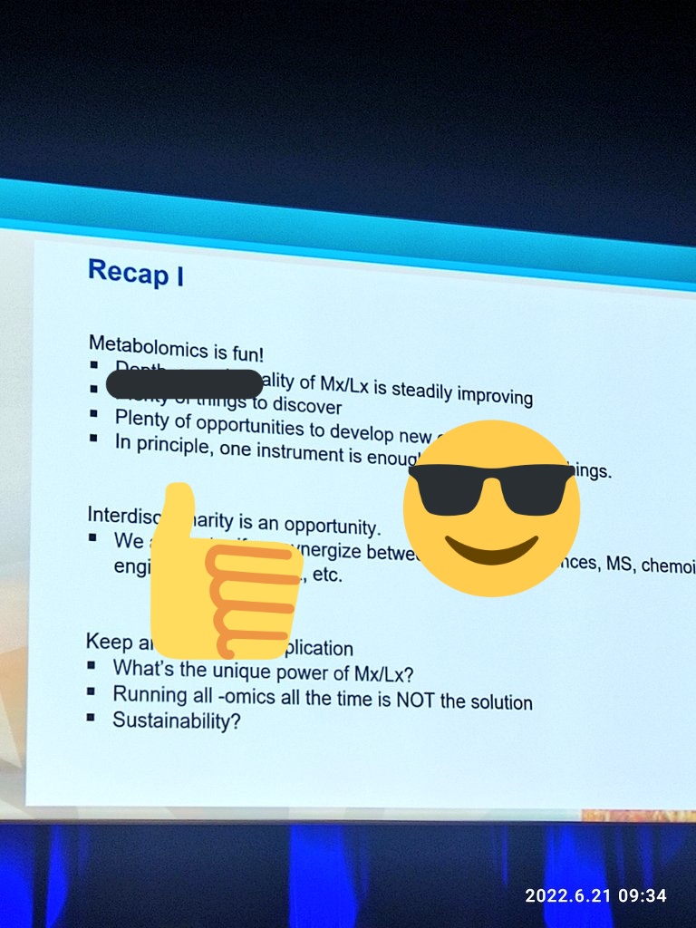 FloreHu's tweet photo. Good to remember for the day: Metabolomics is fun! :)
Presenatation 1 at 8:30am. @_nicola_zamboni 👏

#MetSoc2022 https://t.co/y28ebOemRD
