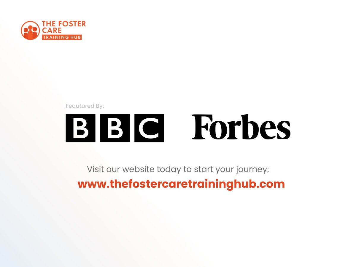 TrainingHubFOS's tweet image. Proudly featured in Forbes and showcased on the BBC for the outcomes achieved with children, young people and adults, The Foster Care Training Hub collectively provides 3000 + exceptional vocational courses across multiple sectors. #Training