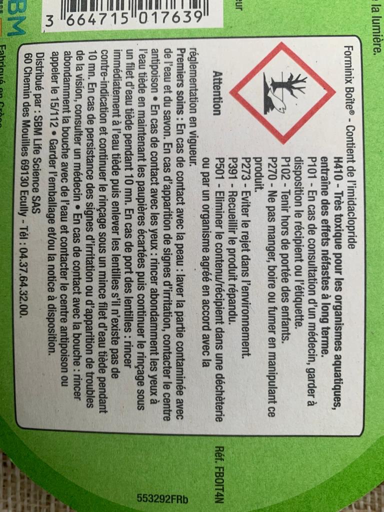 L’imidaclopride : interdit pour nos agriculteurs mais en vente libre pour lutter contre les fourmis..La logique réglementaire à ses raisons que la raison ignore….