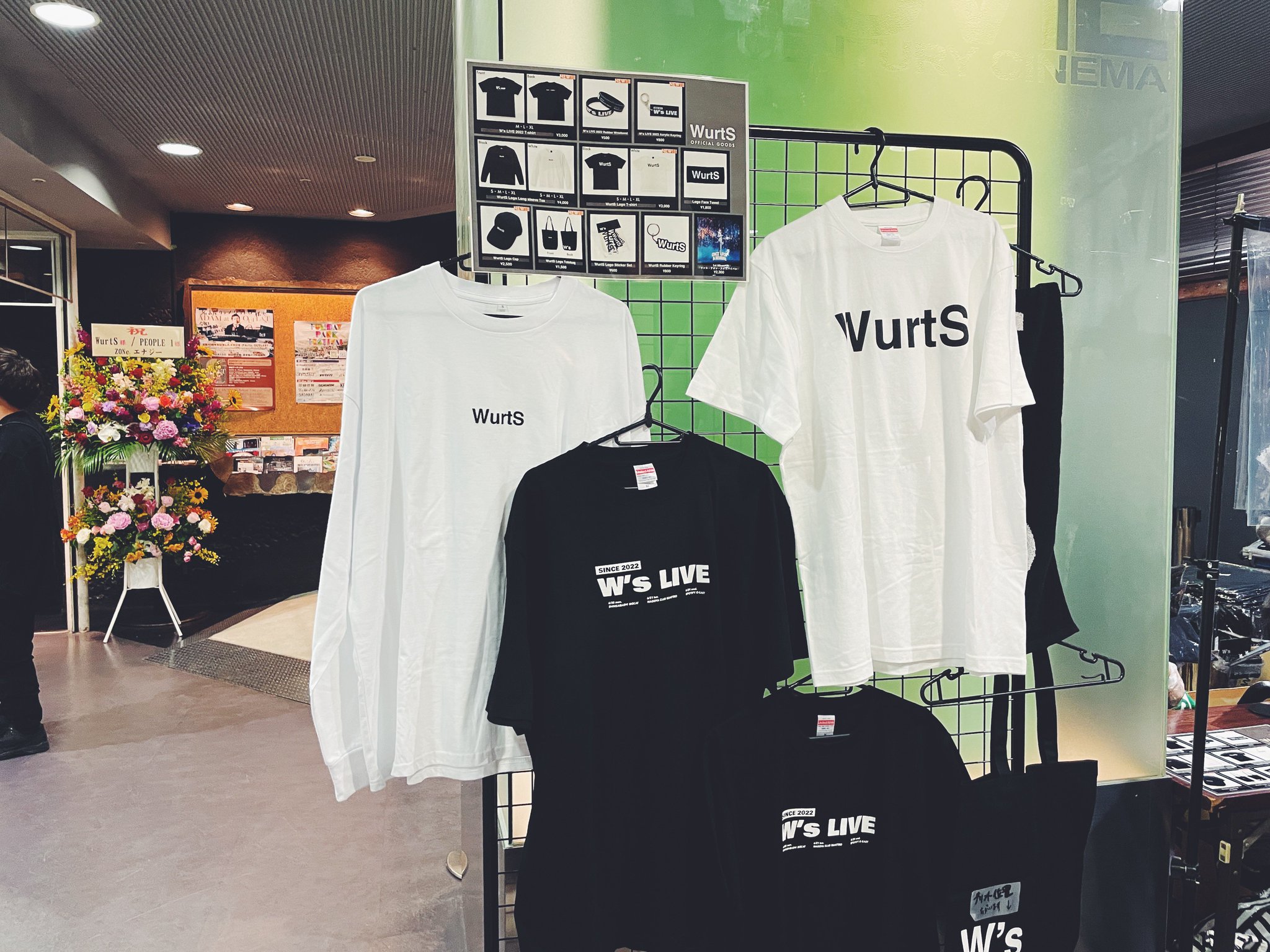 WurtS ライブ Tシャツ WurtS LIVEHOUSE TOUR Ⅱ Tee (Black) - W's Store