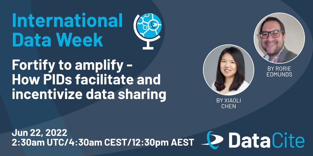 DataCite's tweet image. 📣This week we are also participating in #SciDataCon!

Join @thuslibrarians and Rorie Edmunds on June 22 to discuss how #PIDs can facilitate and incentivize #DataSharing and the role of PID providers in Asia

bit.ly/3mERWFF 
#IDW2022 @IntDataWeek @CODATAnews @ISC_WDS