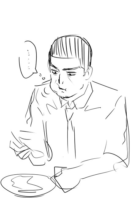 月島軍曹と現パロ独りメシ漫画の相性はいいと思う 