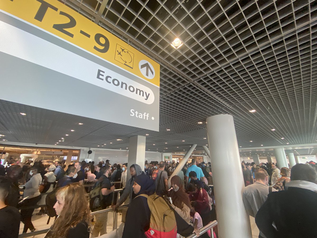 Welcome to <a href="/Schiphol/">Amsterdam Airport Schiphol</a> ! Crazy queue and staff underground pressure it means not friendly !