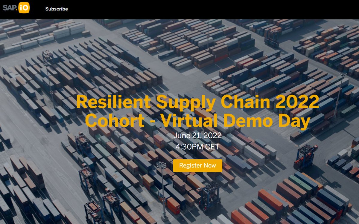 We are exited to be presenting the work we have been doing over the last months together with the SAP IBP team to build resilient Supply Chains through proactive risk alerts and recommendations.

Register &amp; listen in:
lnkd.in/e4BPQ7aY

#sap #SupplyChain #logistics
