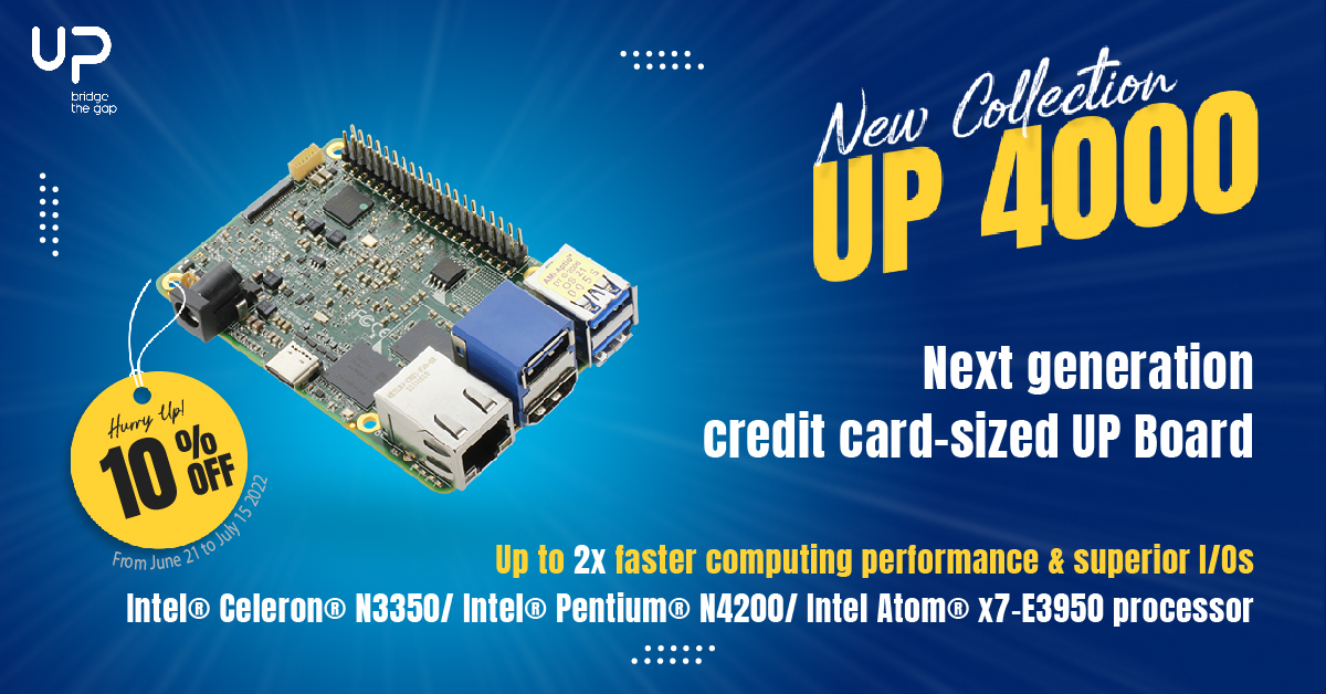 UPbridge_gap's tweet photo. Introducing 📢UP 4000 - Ultra Small, up to 2𝐱 𝐟𝐚𝐬𝐭𝐞𝐫 𝐩𝐞𝐫𝐟𝐨𝐫𝐦𝐚𝐧𝐜𝐞 &amp; 𝐬𝐮𝐩𝐞𝐫𝐢𝐨𝐫 𝐈/𝐎𝐬
Thanks to every developer using UP for brilliant projects, unlock UP 4000 and enjoy 𝐬𝐩𝐞𝐜𝐢𝐚𝐥 𝐩𝐫𝐢𝐜𝐞 from today!
https://t.co/sxFl6KgStu

#UP4000 #CPU #hardware https://t.co/hBNvZo9e4z