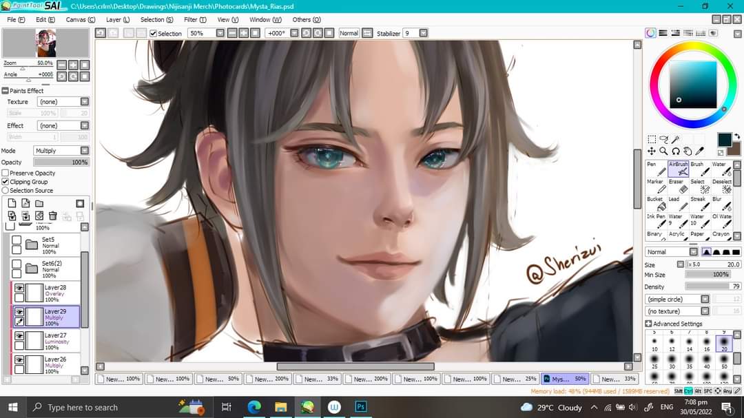 sherizui's tweet photo. Hello! Sorry for the long hiatus I'm trying to take care of my health since the start of the year was kinda alarming for me because I always have a fever and a very low blood count. I'm getting better lately so I think I can grind doing art once again ^^ 

#WIP #artph https://t.co/bGovbViOVb