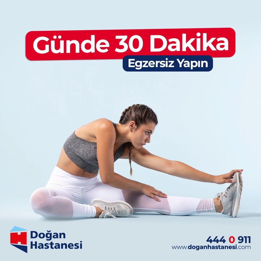 Günde en az 30 dk egzersiz yaparak, vücudunuzda bir çok şeyin değişmesine, fiziksel ve ruhsal sağlığınızın iyileşmesine neden olabilirsiniz. Düzenli egzersiz; güçlü kasları, eklemleri ve kemikleri teşvik eder, solunumu ve tüm kaslarımızı iyileştirir. ✨