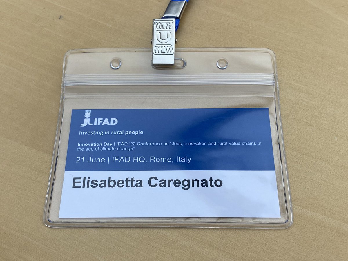 Attending <a href="/IFAD/">International Fund for Agricultural Development</a> Innovation Day 2022 in Rome as delegate for Missio Invest!! #innovation #development #agribusiness #impactinvesting