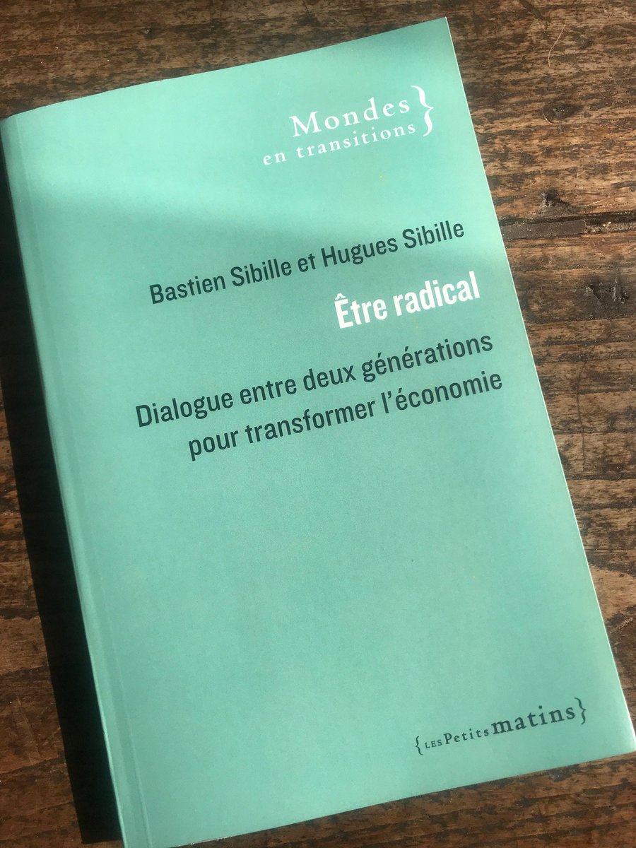 E. de Pétigny (@emmadp) on Twitter photo Lu en deux soirées ! Passionnant !
De par leurs engagements respectifs, <a href="/HuguesSibille/">Hugues Sibille</a> et <a href="/bastiensibille/">Bastien Sibille</a> nous font mieux comprendre l'évolution de l’ESS, de son rapport au marché à sa prise en compte des problématiques écologiques, et de mieux saisir ses défis d'aujourd’hui. Lu en deux soirées ! Passionnant !
De par leurs engagements respectifs, <a href="/HuguesSibille/">Hugues Sibille</a> et <a href="/bastiensibille/">Bastien Sibille</a> nous font mieux comprendre l'évolution de l’ESS, de son rapport au marché à sa prise en compte des problématiques écologiques, et de mieux saisir ses défis d'aujourd’hui.