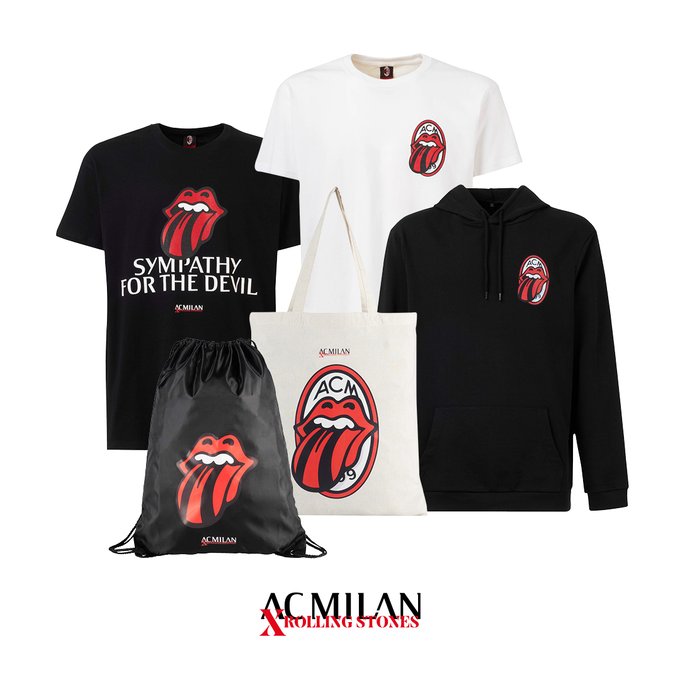 Der AC Mailand feiert 60 Jahre The Rolling Stones mit einer ...