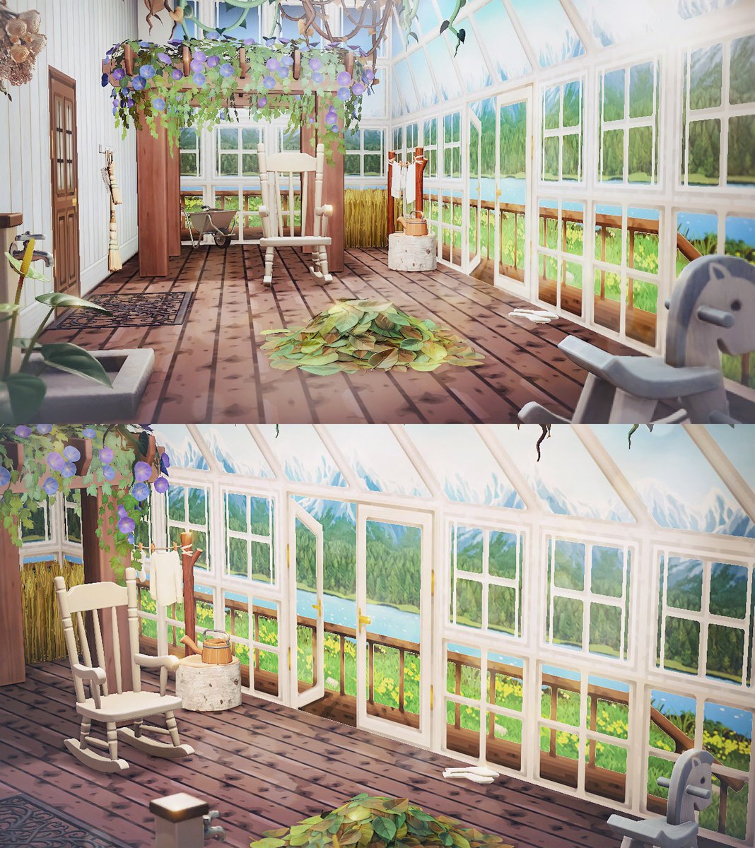 mori_kiki_selva's tweet photo. サンルーム風のバルコニー🍃

#animalcrossing #acnh https://t.co/96MelZgqTt