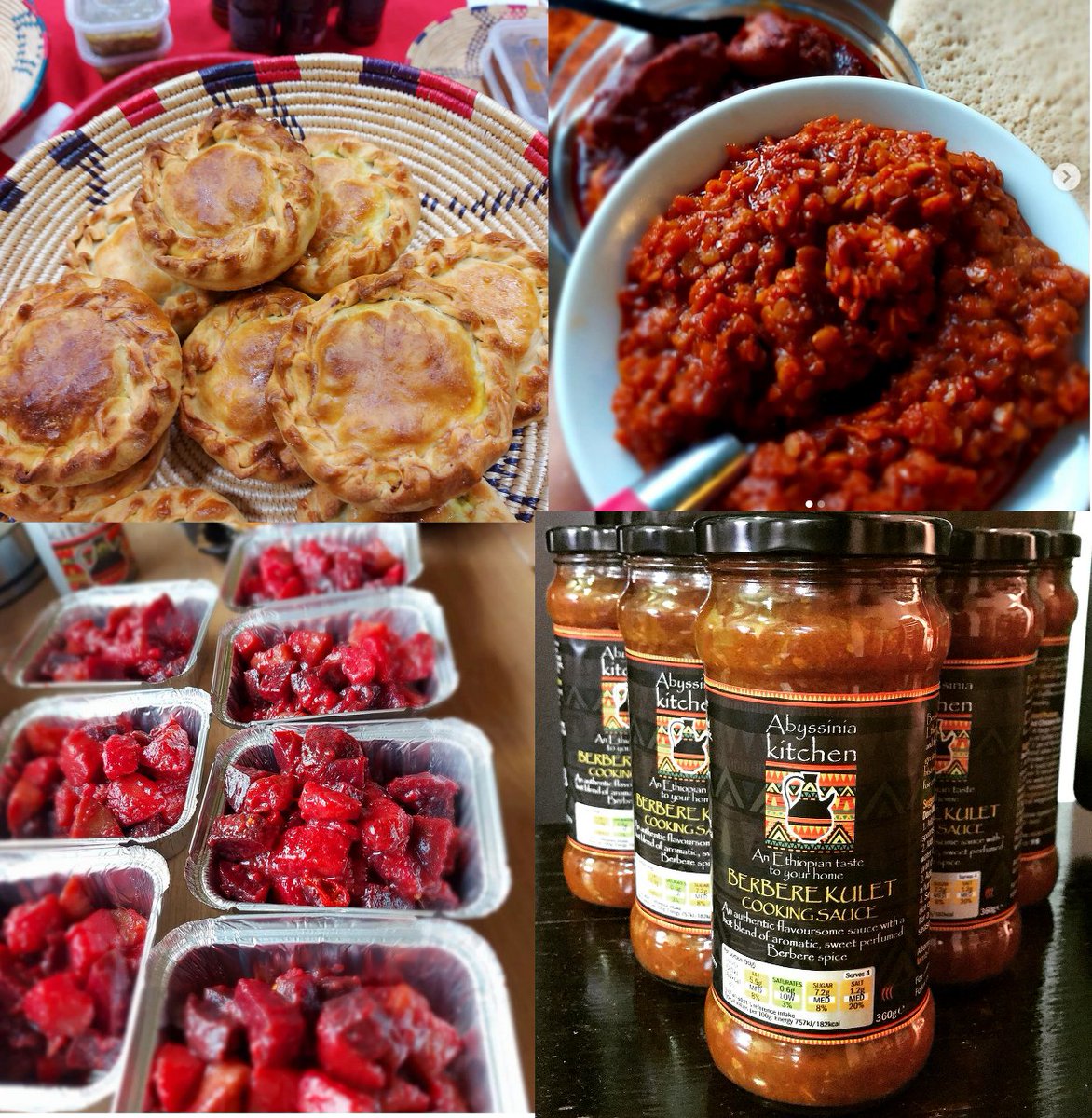 At West Kirby Farmers Market this Sat 25 June
<a href="/AbyssiniaKitch/">Abyssinia Kitchen</a> spicy lentil pies, red lentil stew, beetroot &amp; potato sides. Also Berbere Kulet cooking sauce (no artificial additives!)- just add lentils or chickpeas for an instant meal
#veggie #vegan #wirral #Ethiopian #SmallBiz