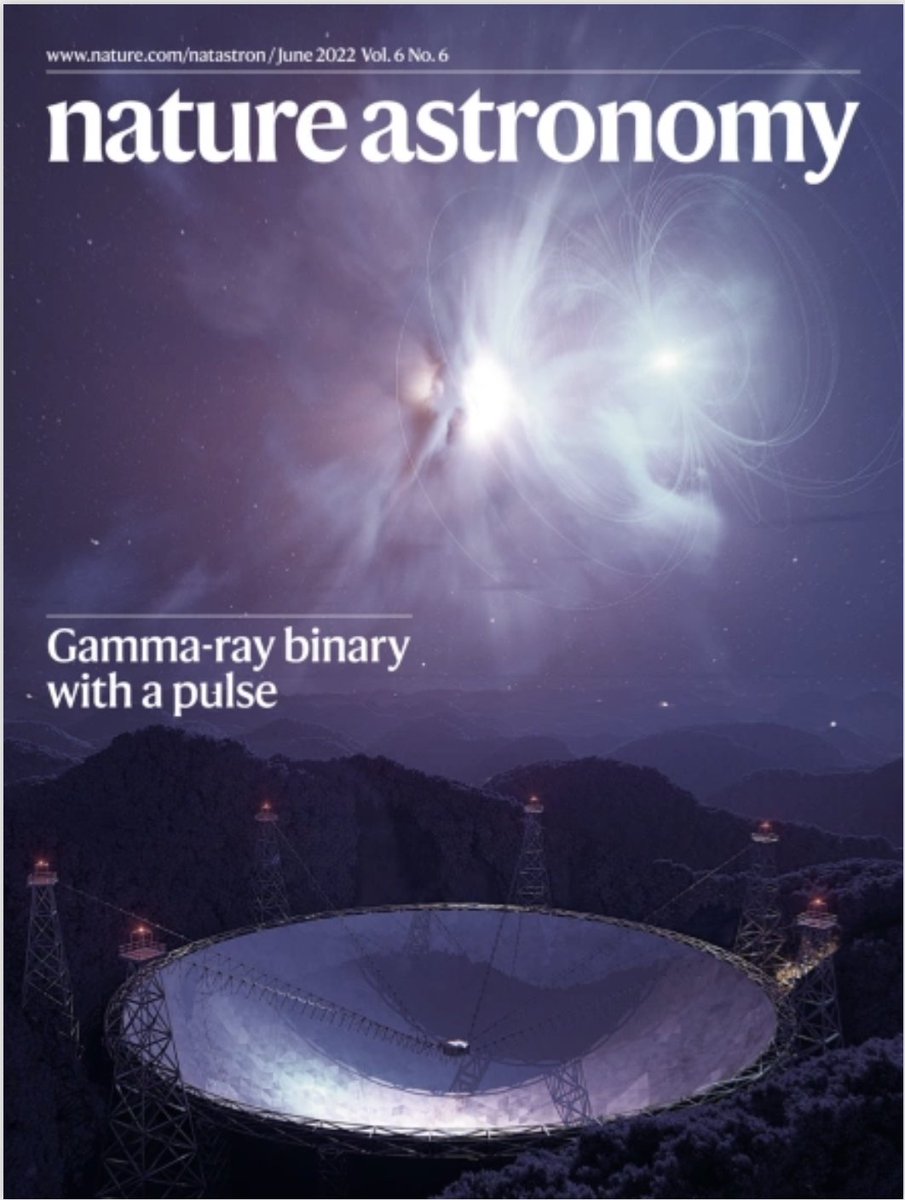 Our discovery of radio pulsations from LS I 61 303 is cover of the June issue of @NatureAstronomy @iSpaceSci @ICREA @CSIC @IEEC_space