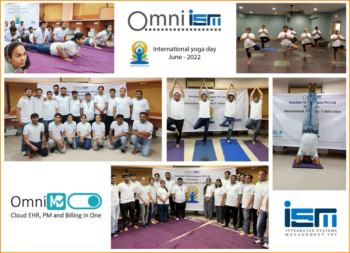 ismnetinc's tweet photo. At ISMNET, through Employee Enrichment Program (EEP), the company takes deep interest in enriching their mind, body and soul as a complimentary to all employees.

Wishing all a Happy #InternationalYogaDay2022!
https://t.co/gcPljxB0q6

#yogafit #yogalife #ismnet #yoga2022 https://t.co/zTWMFwPB68