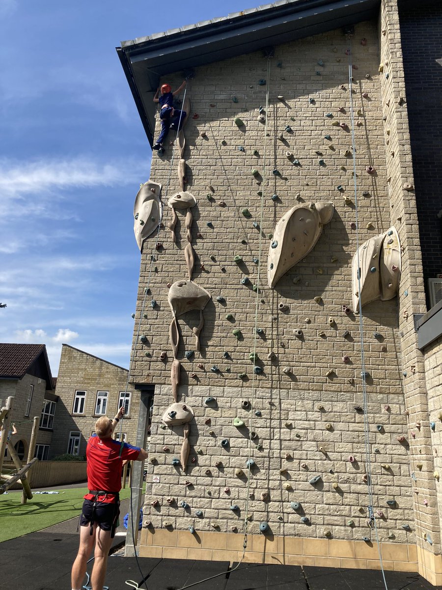 A spot of climbing for year 5 today! #theskiesthelimit
