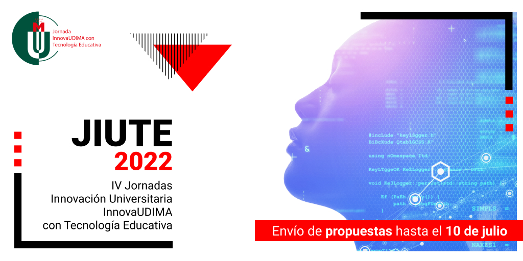 💡¡Participa en #JIUTE 2022! 
🎯Conoce lo nuevo de la innovación con tecnología educativa e intercambia experiencias en un ambiente académico y científico
👉Recepción de propuestas: hasta el 10 de julio 
📅Las mejores se expondrán en las jornadas 
Info ⬇ 
ow.ly/nClQ50JCA7y