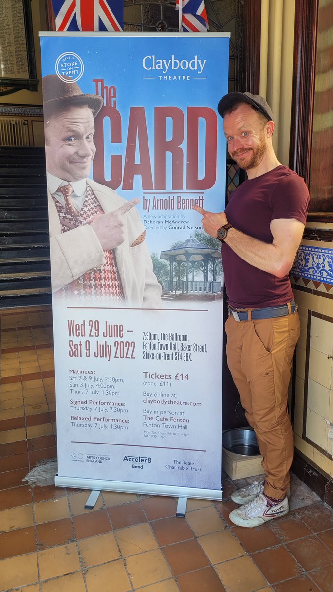 Genuinely the biggest I've ever seen my own face. Come and see it in true scale at Fenton Town Hall in Stoke, 29th Jun - 9th Jul. @claybodytheatre #TheCard