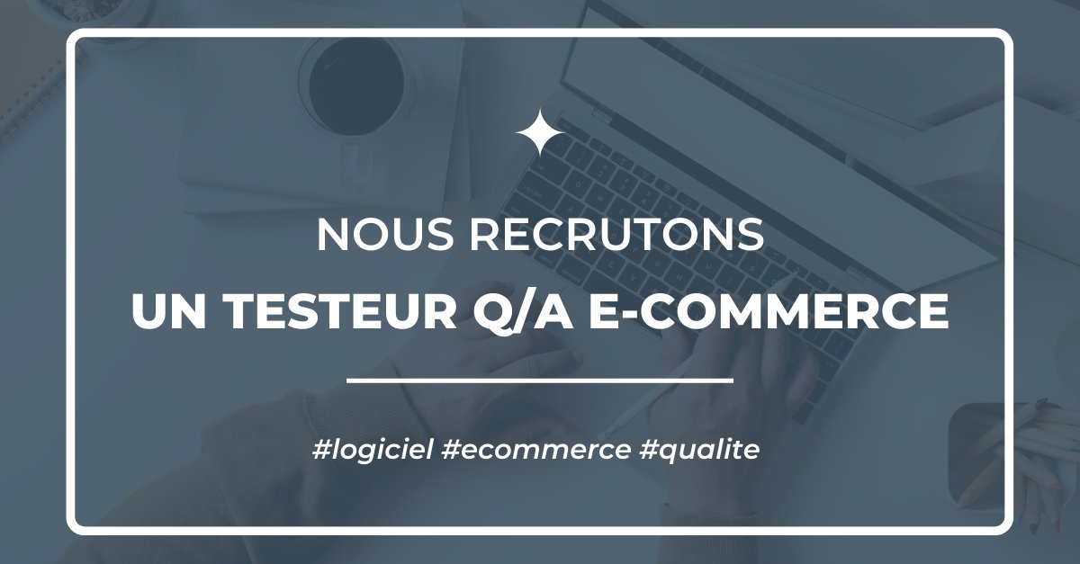 #Recrutement : Testeur Q/A #ecommerce 
Envoyez votre candidature : bit.ly/3tQGgnk ou contactez-nous par mail : drh@clever-age.com

📝 Type de contrat : #CDI, temps plein
📍Dans l'une de nos agence : 
Paris - Bordeaux - Lille - Lyon - Nantes - Toulouse - Marseille