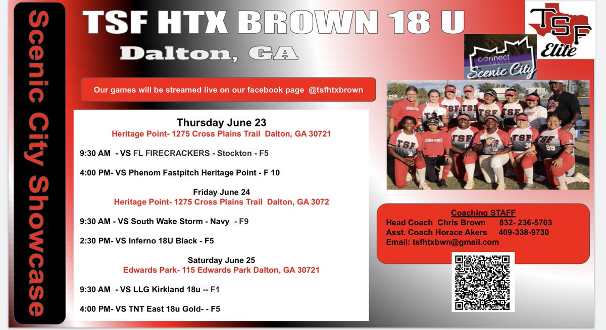 HtxGold's tweet photo. Check us this week at The Scenic city showcase in Dalton, GA. Our girls are excited to showcase their skills. @ConnectSports_ @ExtraInningSB @ImpactRetweets @MemphisSoftball @GSUSOFTBALL @Vol_Softball @ReddiesSB @SnapMyAd @irecruitsoftbal @CS_Tigers_SB https://t.co/XByF5fQ3A5