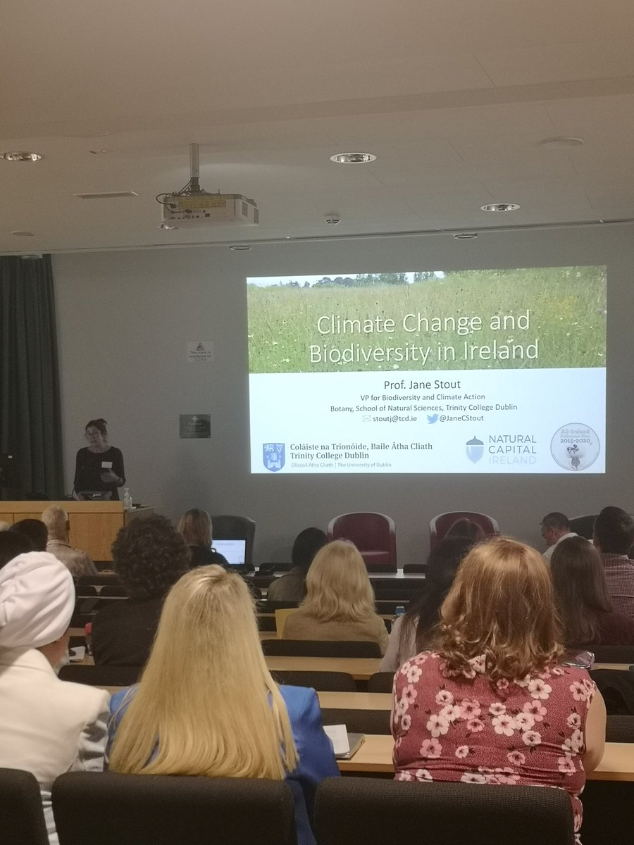 Fantastic opening talk by @JaneCStout at #Environ2022 today. Incredible seeing how different research groups are working together and communicating with policy makers. Ending on a hopeful note #ClimateCrisis