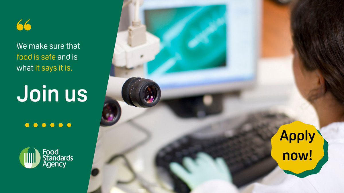 foodgov's tweet photo. Job Alert: We're hiring two Senior Toxicological Risk Assessors to join the Science, Evidence &amp; Research Division.

Apply now: https://t.co/DbaRUNLNem

#Jobs #Hiring https://t.co/NhtP78MvA9