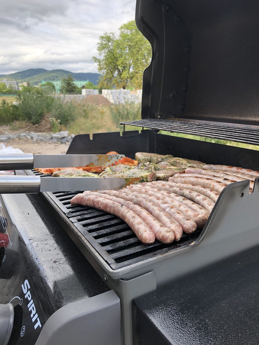 ERNW_ITSec's tweet photo. Half done! We finished day 1 of our internal workshop with a BBQ. Today was the TROOPERS kick-off. 🥳 #ERNW #TROOPERS22 https://t.co/MeaxvvabD3