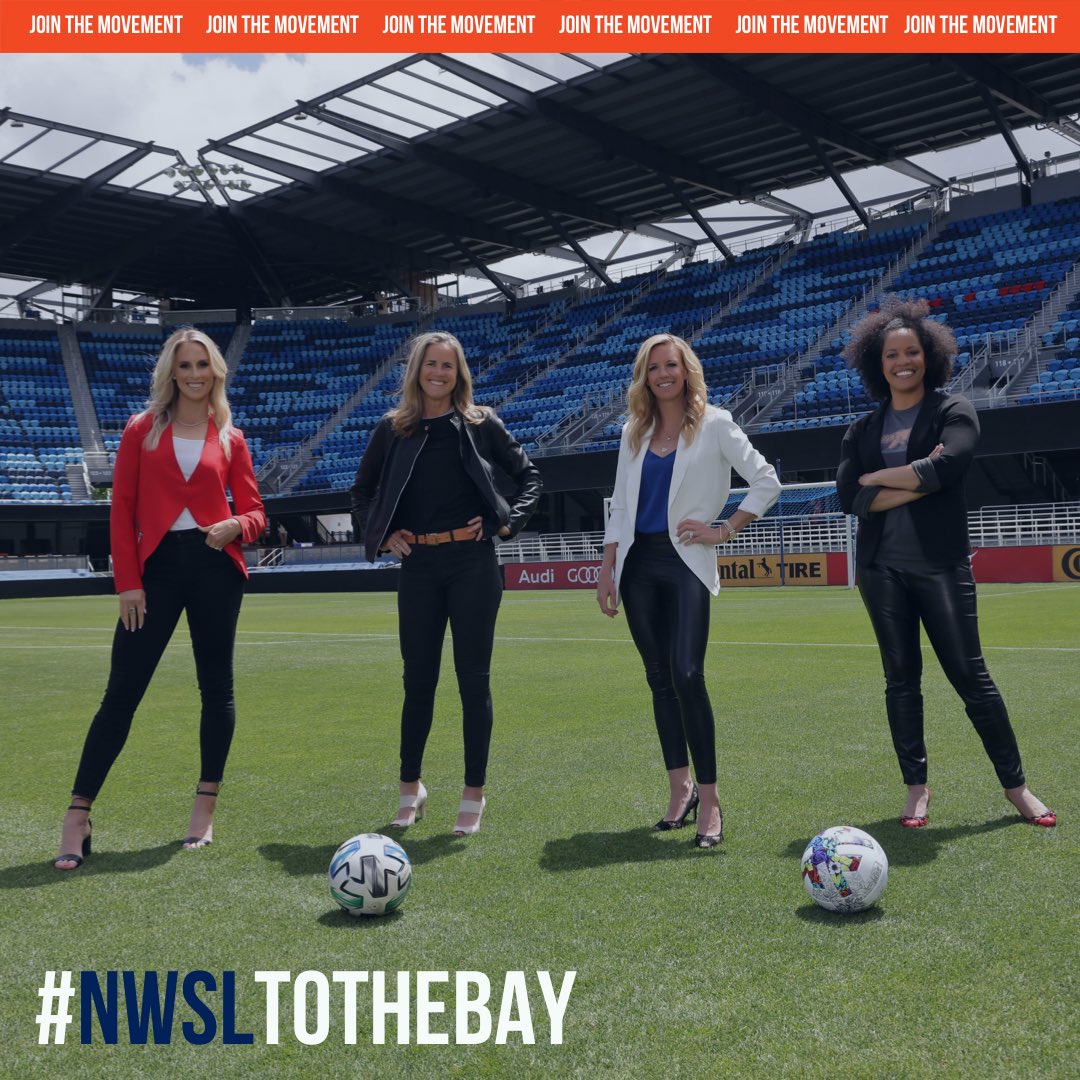 Four women w/ SF Bay Area ties are joining forces to help bring #nwsltothebay. They transformed the women’s game before &amp; are looking to do it again. Join <a href="/brandichastain/">Brandi Chastain</a> @leslieosborne12 @daniellevslaton <a href="/alywagner/">Aly Wagner</a> and support the movement. ⚽

🔗: nwsltothebay.com