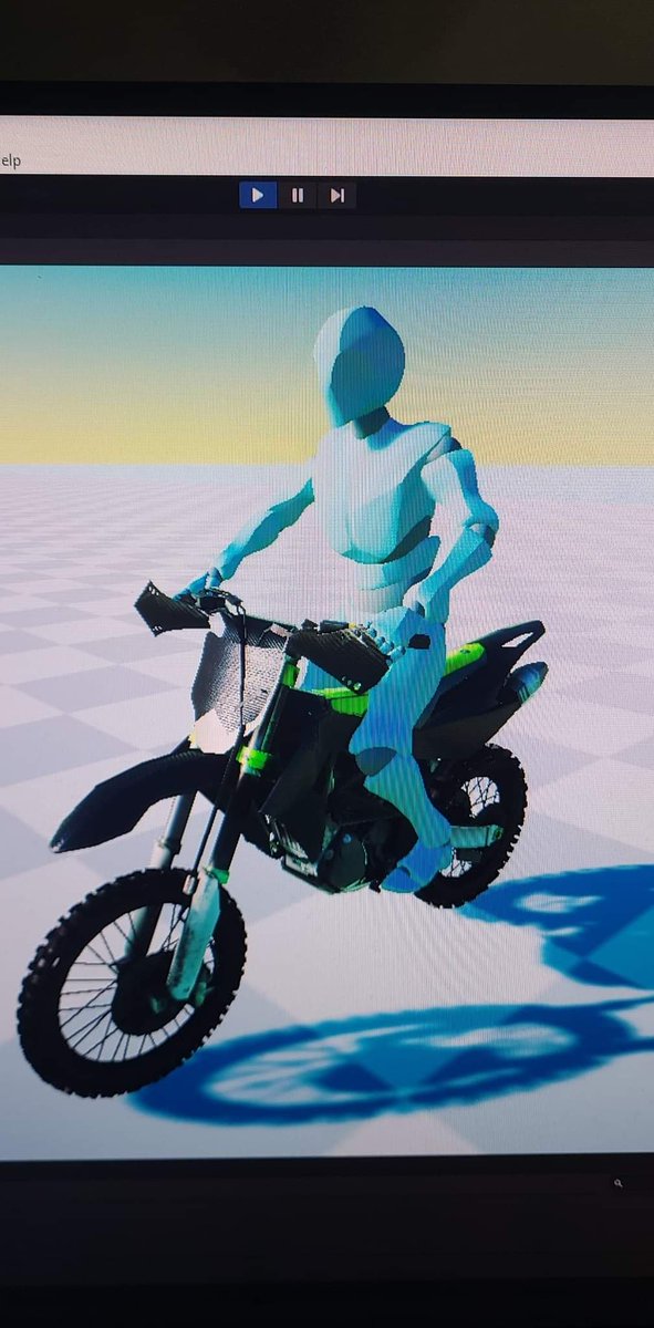 Dirt bike game? I think I could make something like Reflex! #Unity #dirtbikes #supercross #AMA #LucasOilASCS #motocross #unity3d #indiegame #indiedev #gamedevelopment